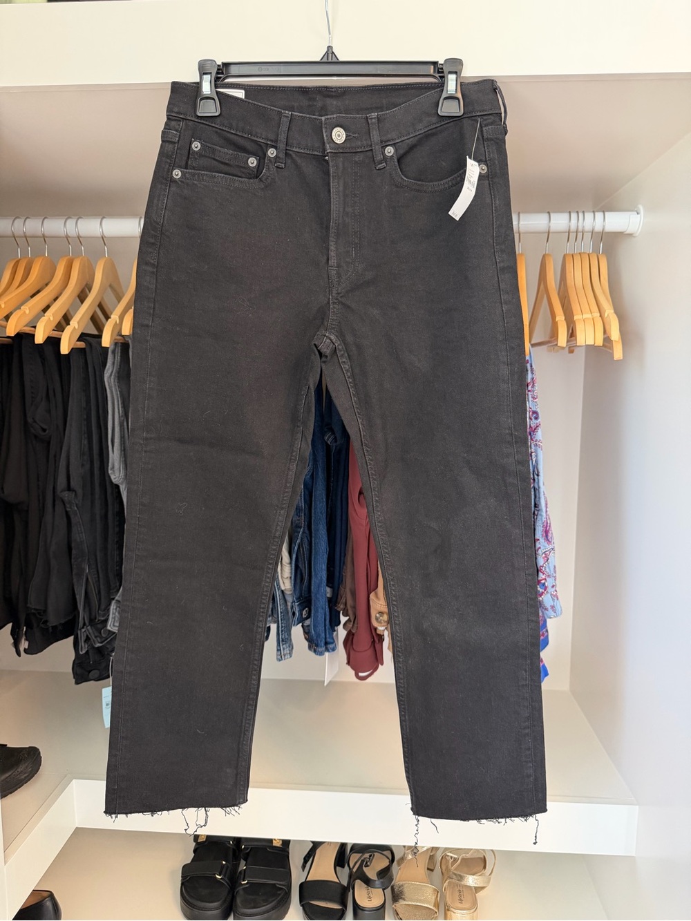 GAP Black Straight-Leg Jeans